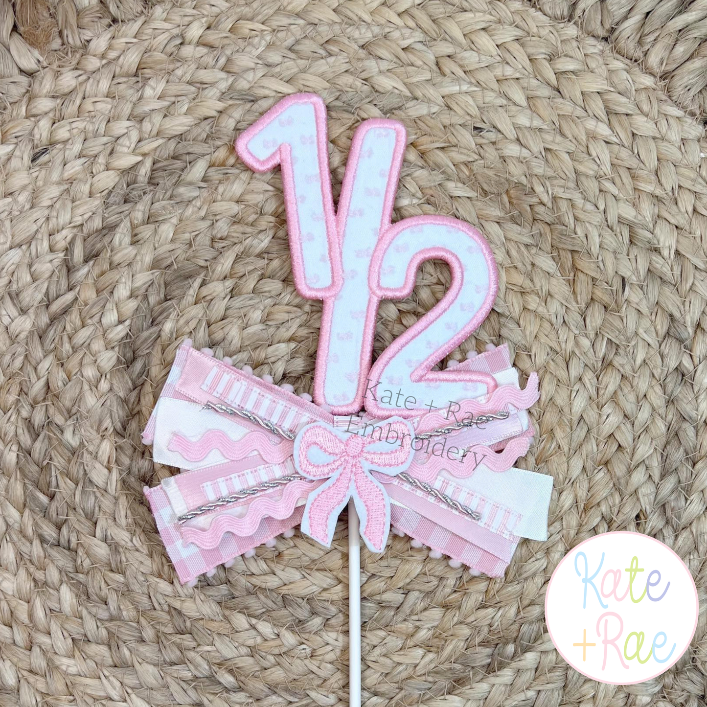 One Half Satin Stitch Applique Embroidery Design
