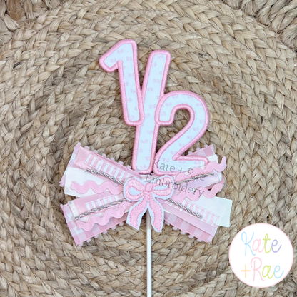 One Half Satin Stitch Applique Embroidery Design