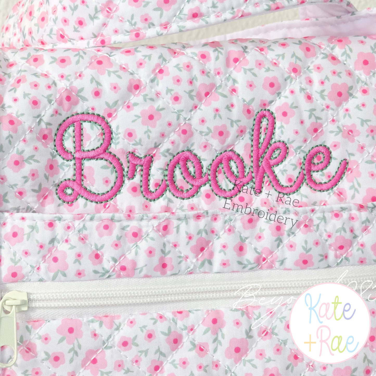 Delilah Outline Satin Stitch Embroidery Font