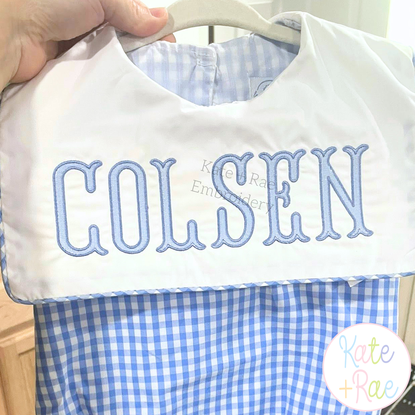 Fishtail Sketch Stitch Font with Bean Border Machine Embroidery Font