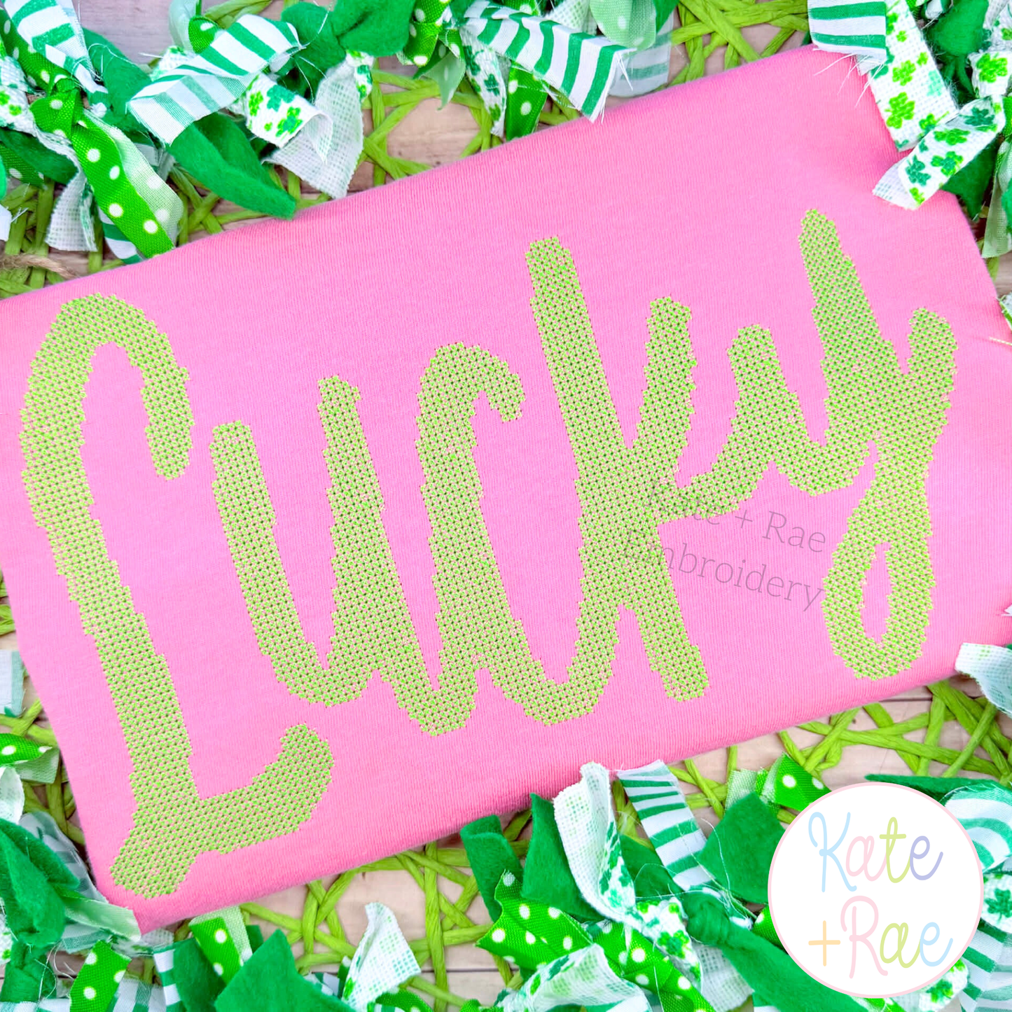 Lucky Cross Stitch Embroidery Design