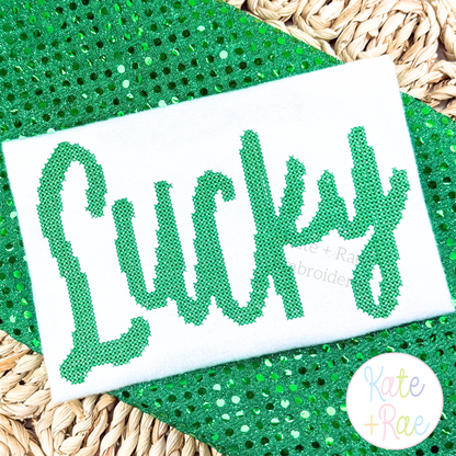 Lucky Cross Stitch Embroidery Design