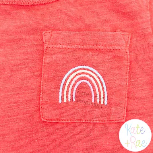 Rainbow Mini Fill Embroidery Design