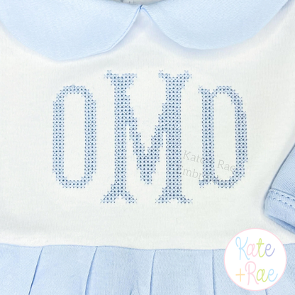 Fishtail Cross Stitch Machine Embroidery Font