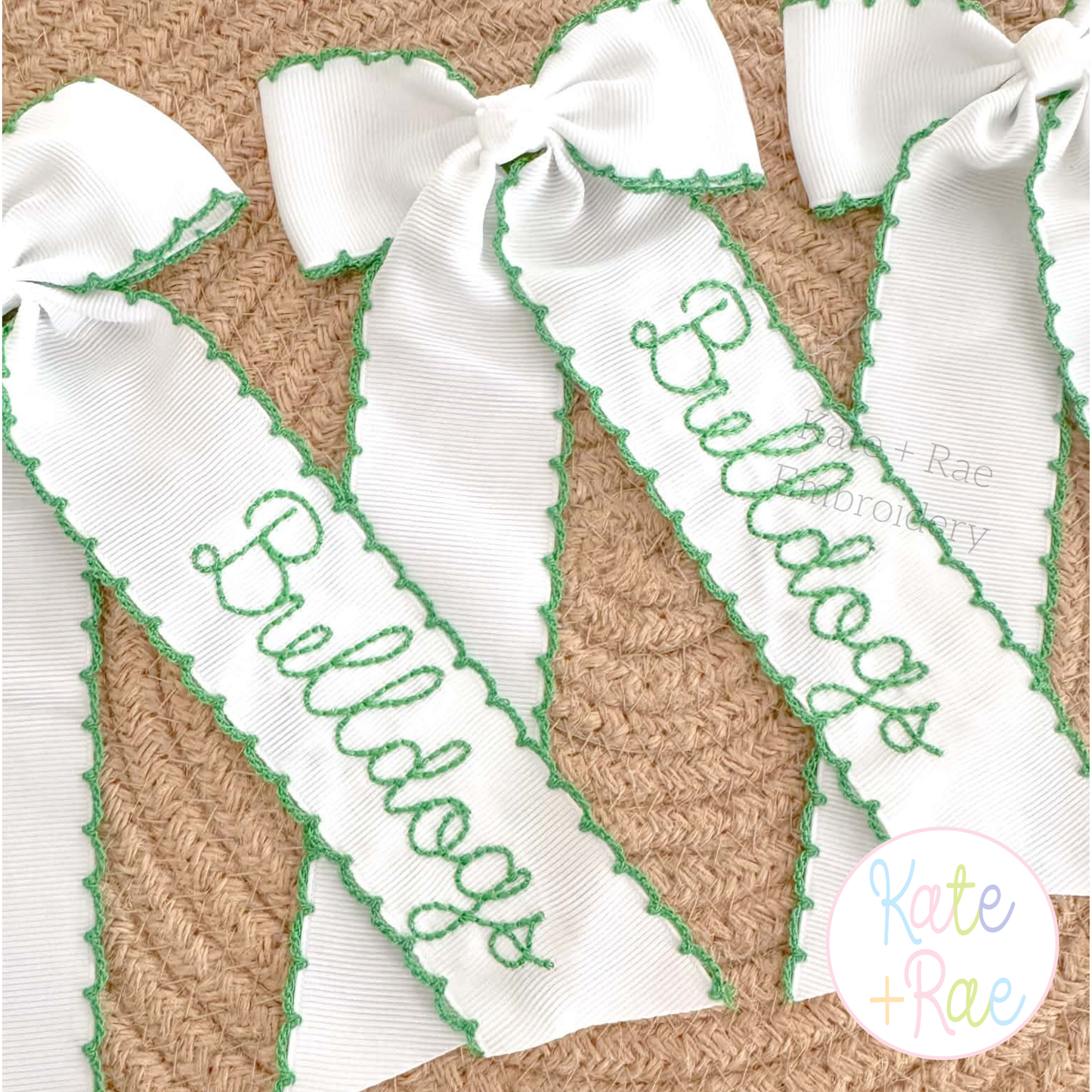 Delilah Bean Stitch Embroidery Font