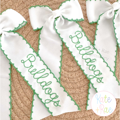 Delilah Bean Stitch Embroidery Font