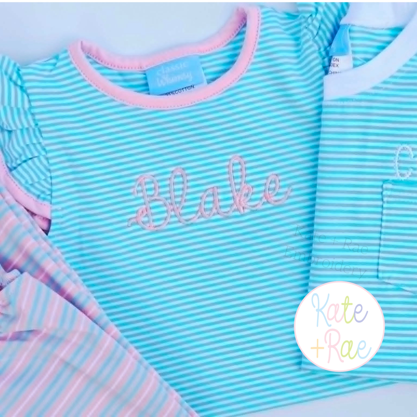 Preppy Satin Stitch Embroidery Font