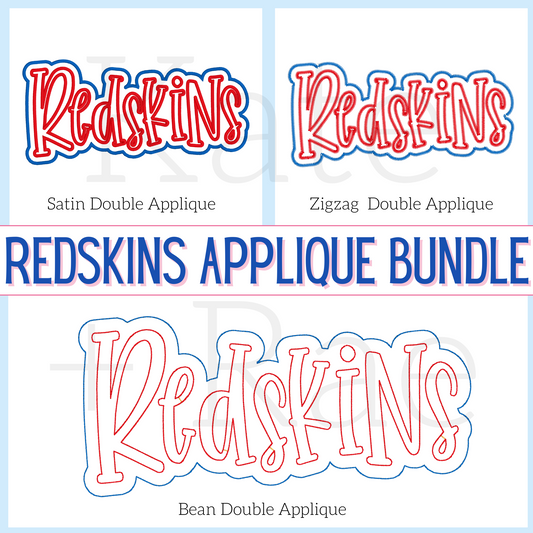 Redskins Double Applique Collection