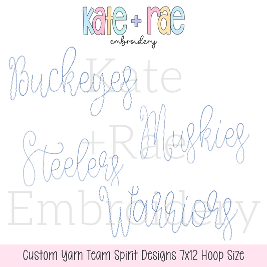 Custom Yarn Team Spirit