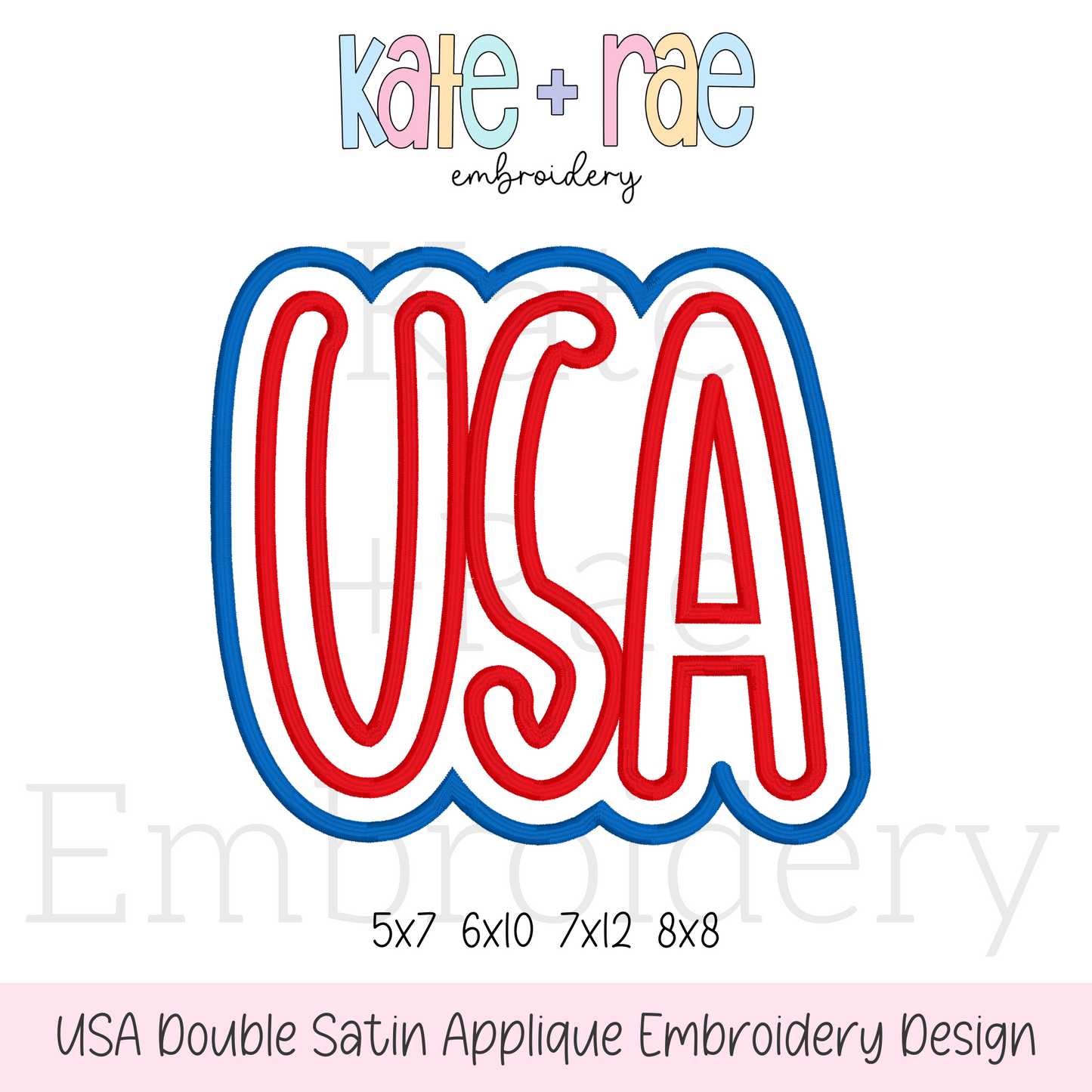 USA Double Applique