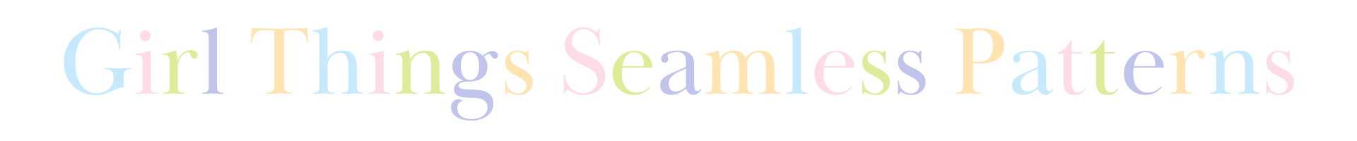 Girls Seamless Patterns Collection Banner