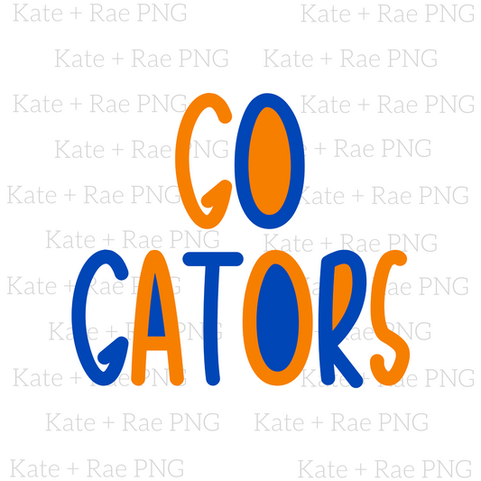 Go Gators Two Toned PNG