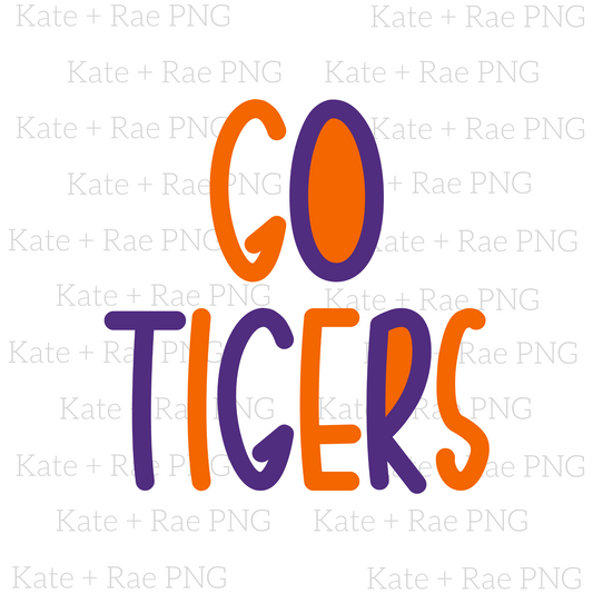 Go Tigers Two Toned PNG