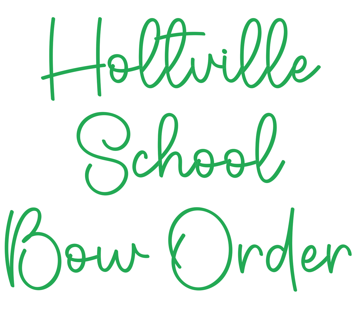 Holtville School Custom Bow Order - 3rd Round