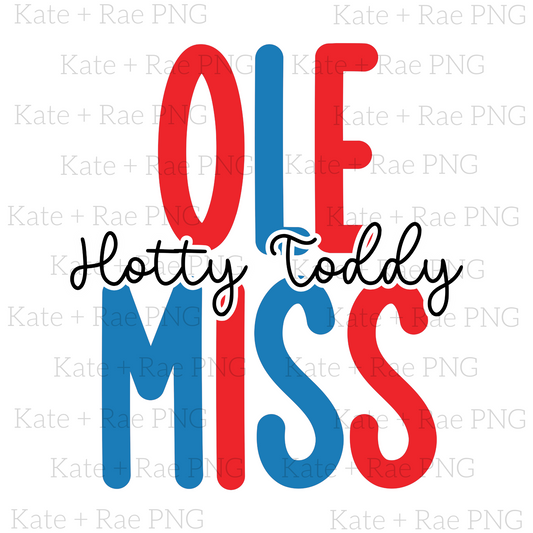 Ole Miss Hotty Toddy Double Stack PNG
