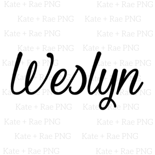 Weslyn - Custom SVG file
