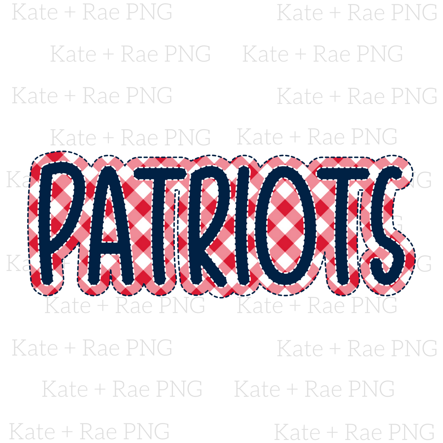 Patriots Faux Applique