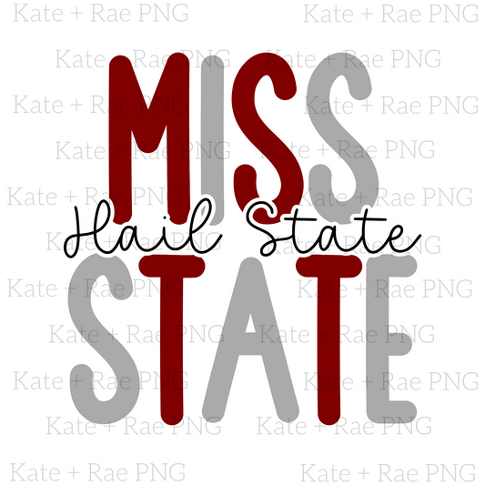 Miss. State Double Stack PNG