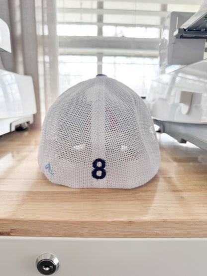 Back of Hat Number Embroidery - Baseball