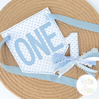 Birth/ Birthday Blanket Stitch Applique Banner In The Hoop Embroidery Design