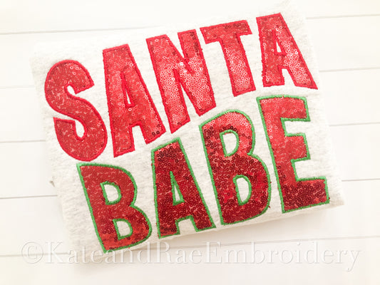 Santa Babe Satin Stitch Applique