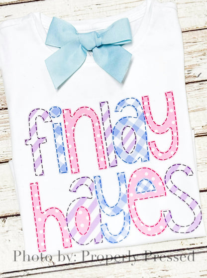 Spring Faux Applique Alpha Pack