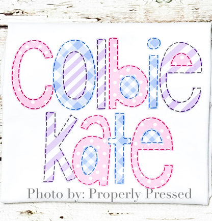 Spring Faux Applique Alpha Pack