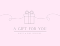 Kate + Rae Designs Gift Card: Gift card graphic reading A Gift For You, Kate + Rae Designs