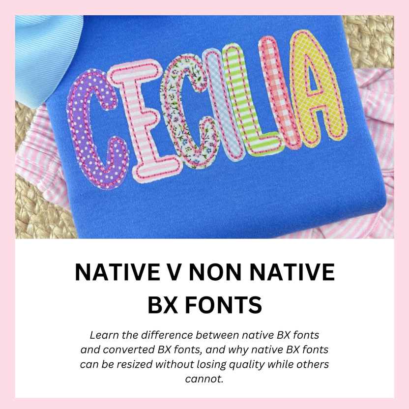 Native v Non-Native BX Fonts – Kate + Rae Designs