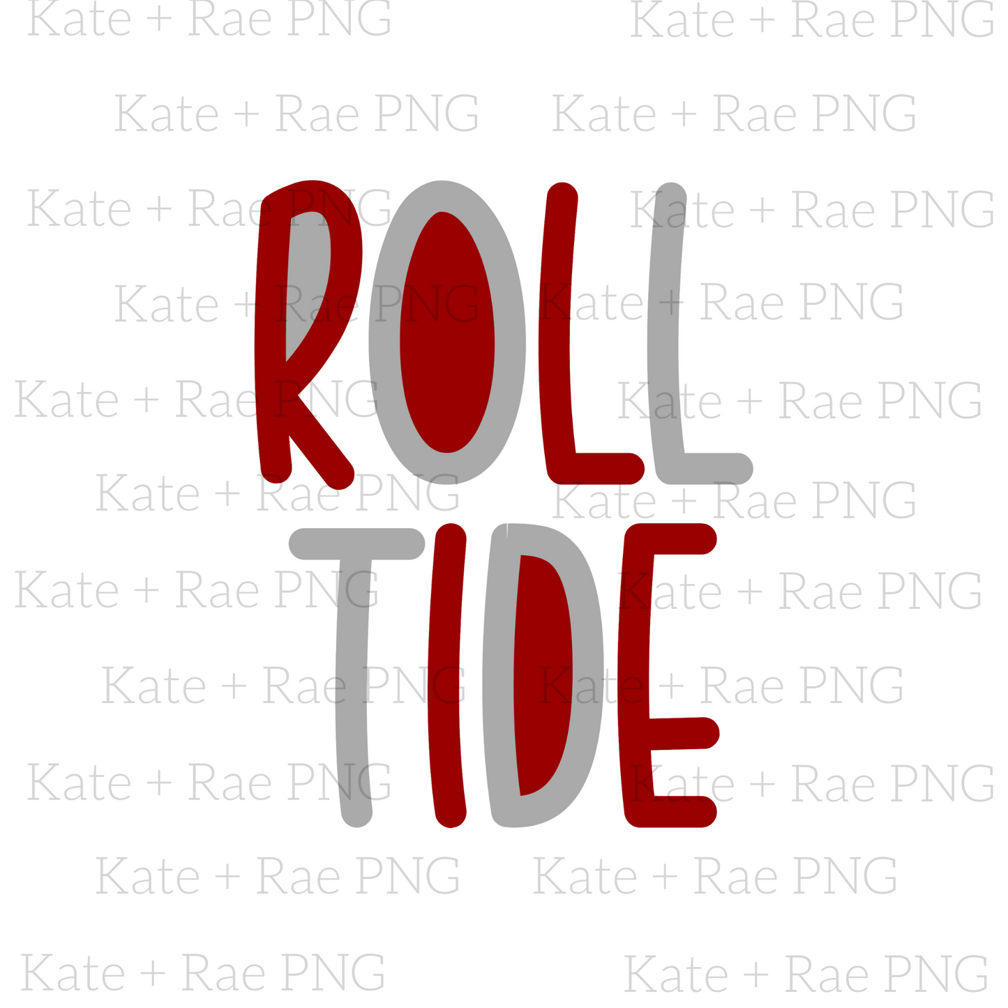 Roll Tide Two Toned PNG