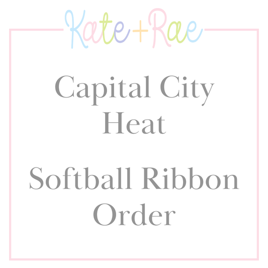 Capital City Heat - Travel Softball Ribbon Order