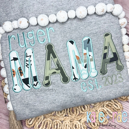 Dottie Satin Stitch Applique Font Embroidery Design