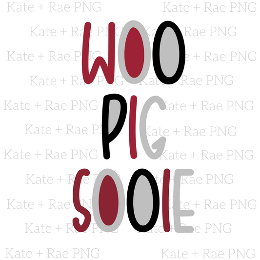Woo Pig Sooie Two Toned PNG