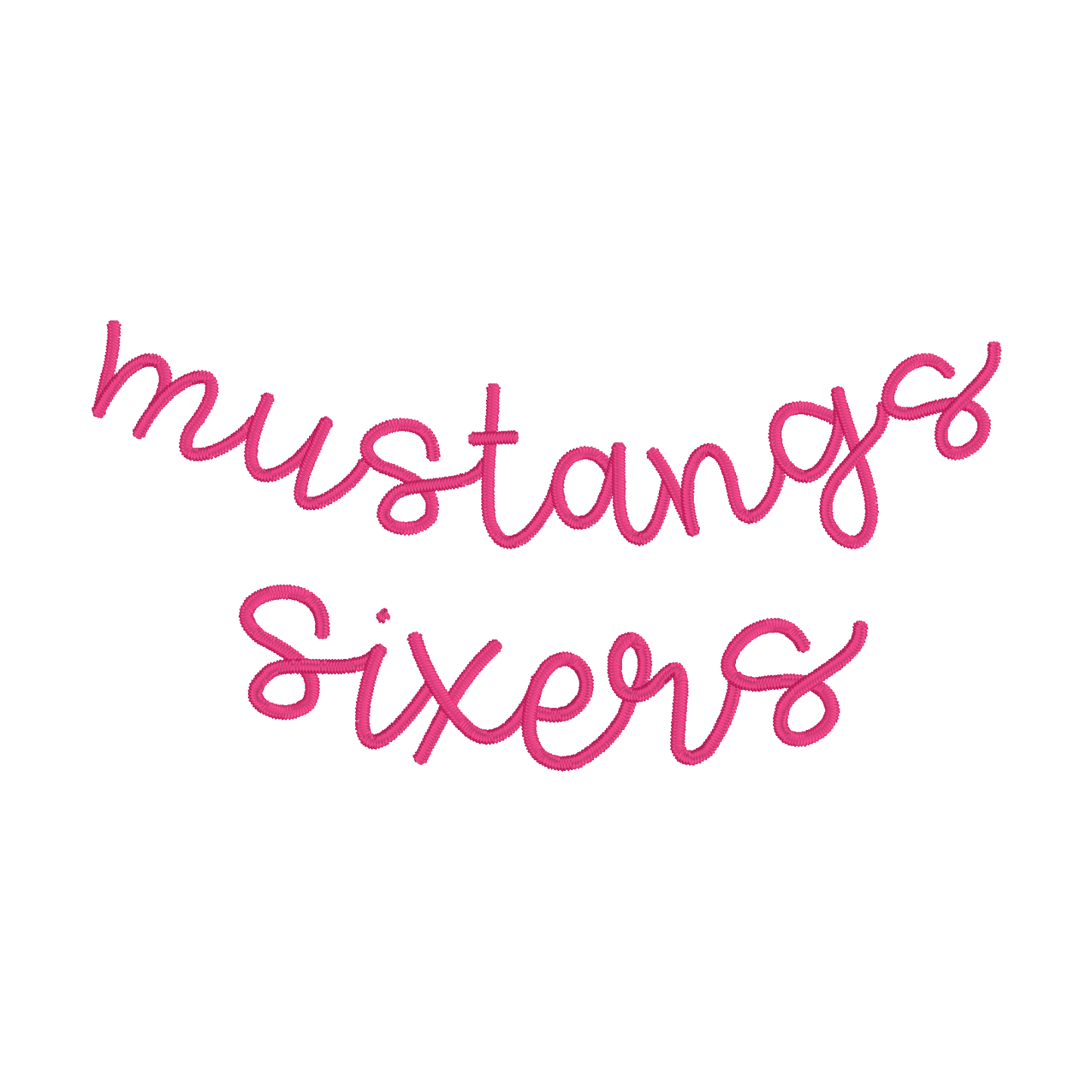 Mustangs & Sixers Custom Curved Necklines